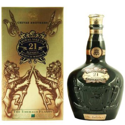 Royal Salute Green 21 years old Chivas Whisky