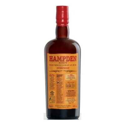 Trelawny Overproof Hampden Estate pure single jamaican rum