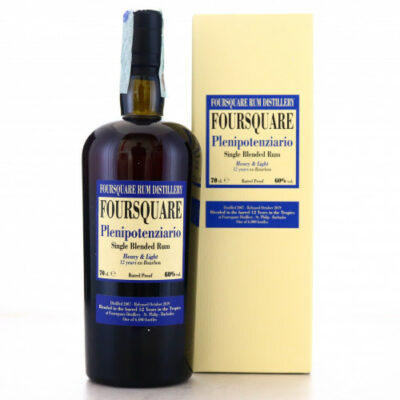 Plenipotenziario Foursquare Single Blended Rum 2007 Heavy & Light  12 Years Old