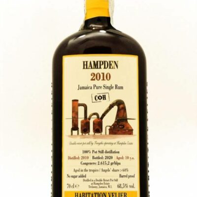 Hampden 2010 COH Jamaica Pure Single Rum Habitation Velier