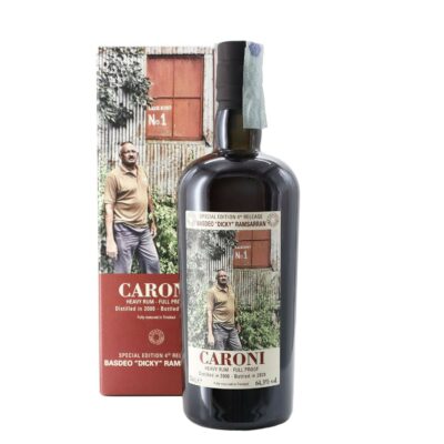 Caroni 2000 Basdeo Dicky Ramsarran age 20 years old Rum Full Proof