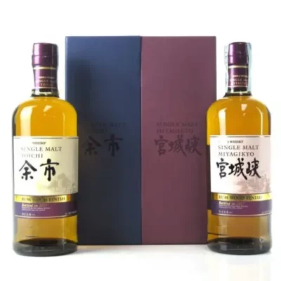 Nikka Miyagiko & Yoichi both Rum Wood Finish 2017 Nikka