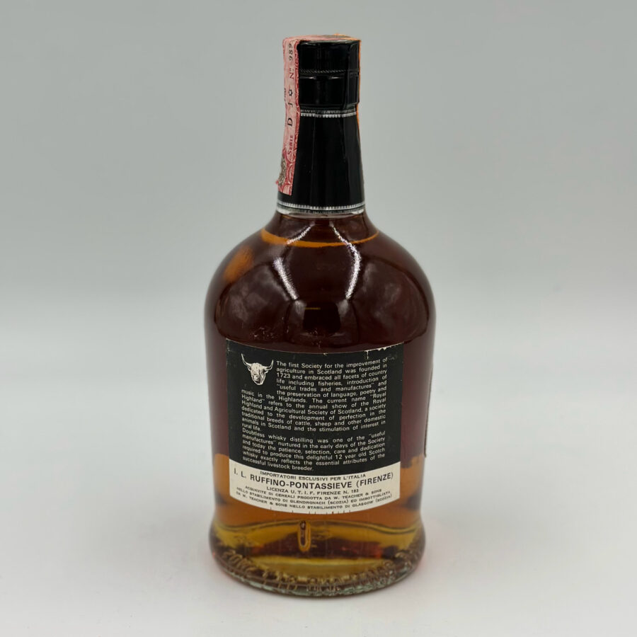 Teacher's Royal Highland 12 Years Old De Luxe Blended Scotch Whisky 75 cl