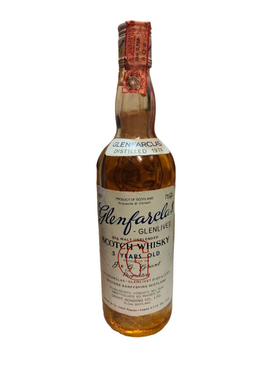 Glenfarclas - Glenlivet G. 5 Years Old Scotch Whisky Distilled 1974 (Low Level)