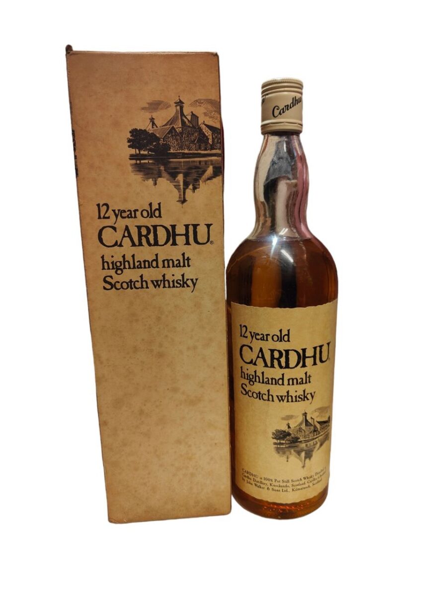 Cardhu Highland Malt Scotch Whisky 12 Years Old Vintage 1 Liter (Low Level)