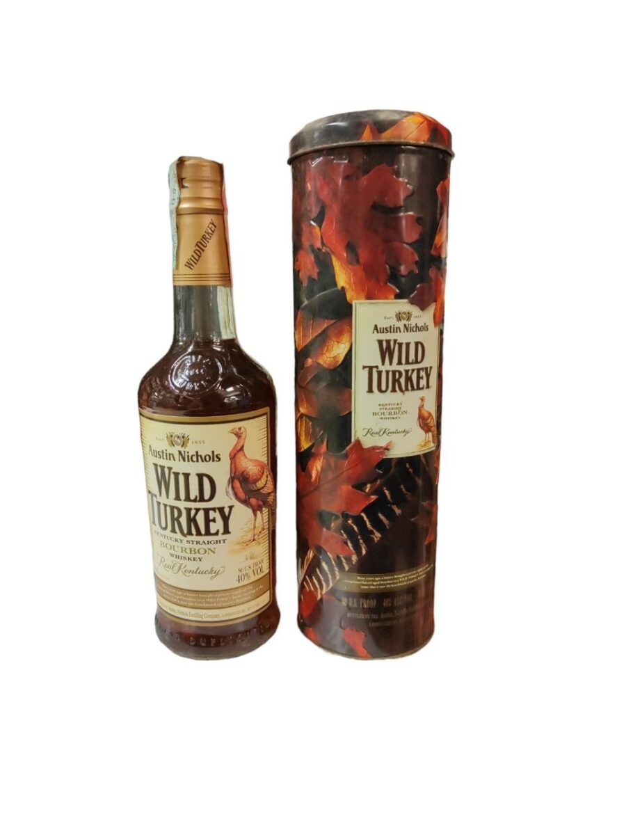 Bourbon Whiskey Real Kentucky Wild Turkey (With Box)
