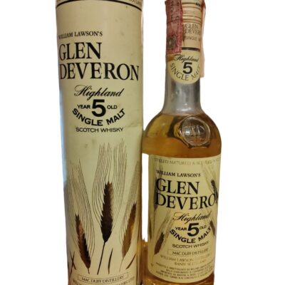 Glen Deveron Single Malt Whisky 5 Years Old 0.75l Import By Martini & Rossi (Nice Level, Metal Cork)