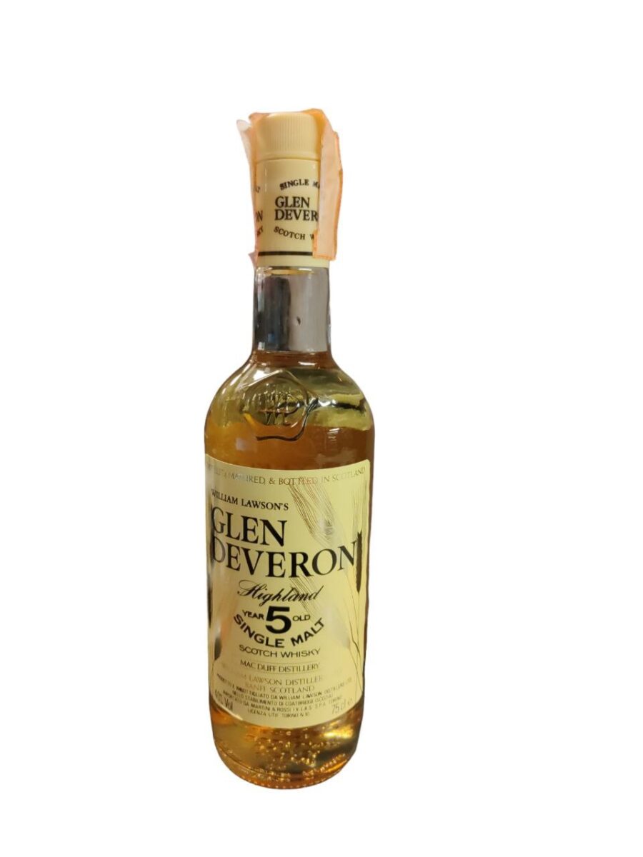 Glen Deveron Single Malt Whisky 5 Years Old 0.75l Import By Martini & Rossi (Nice Level, Plastic Cork)