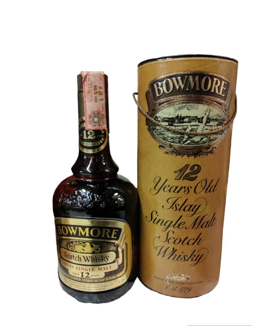 Bowmore 12 Years Old vintage 0.75L (Perfect Level)